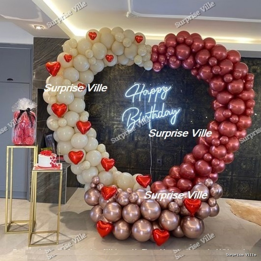 Romantic Heart Ring Decor