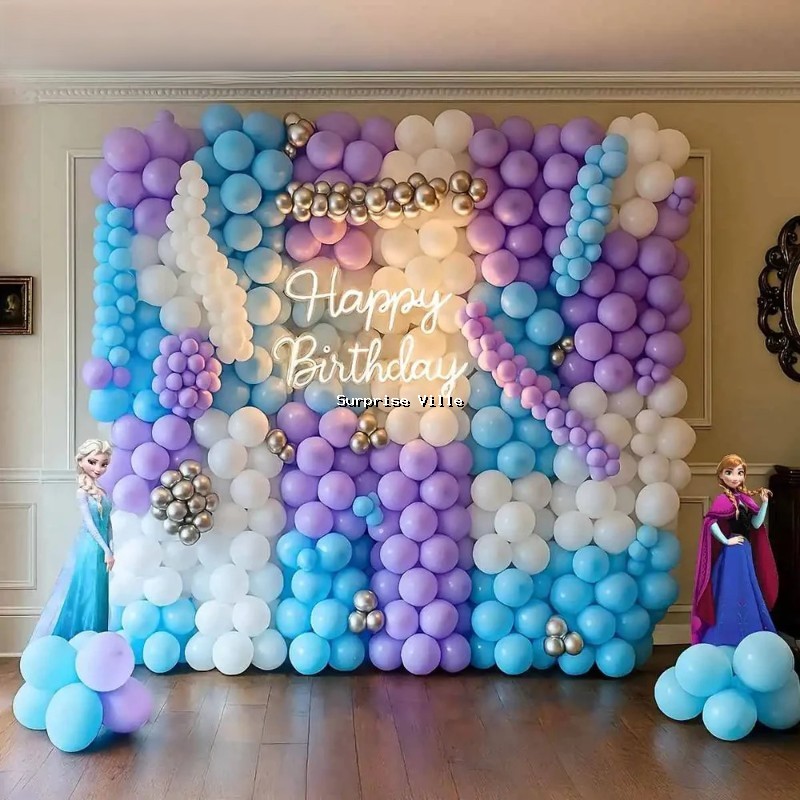 Frozen Fantasy Birthday Balloon Wall Decor
