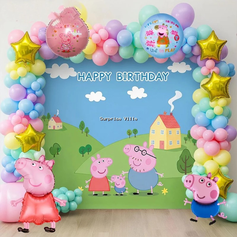Peppa Pig Theme Birthday Decor