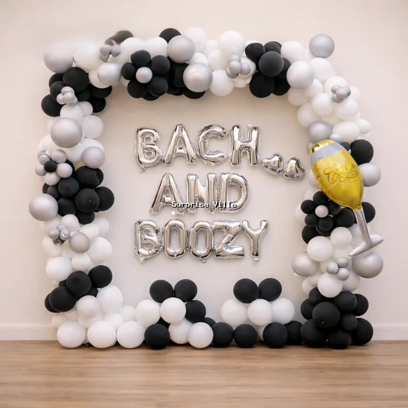 Back And Boozy Pool Party Balloon Backdrop