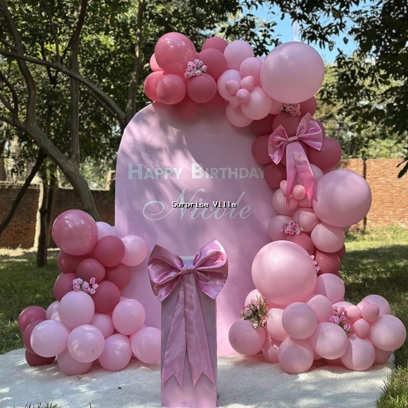 Blush Pink Bow Birthday Theme